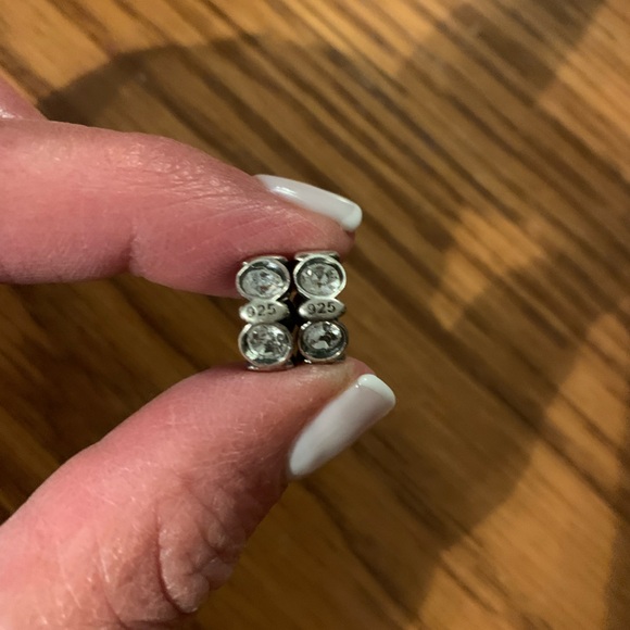 Kay Jewelers Charmed Memories Michael Anthony Two Sterling Silver Crystal Charms - Picture 12 of 12